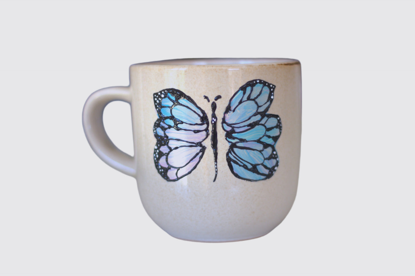 Personalised hand-painted butterfly mug
