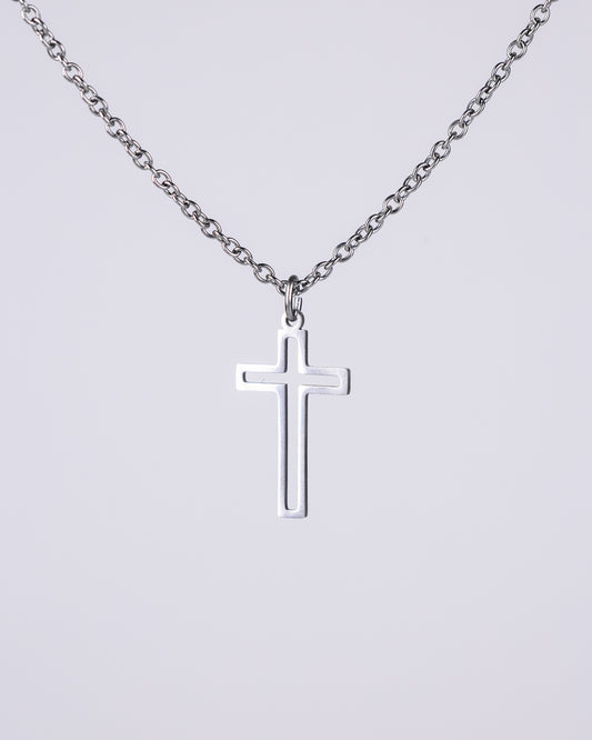 Stainless steal cross necklace for men