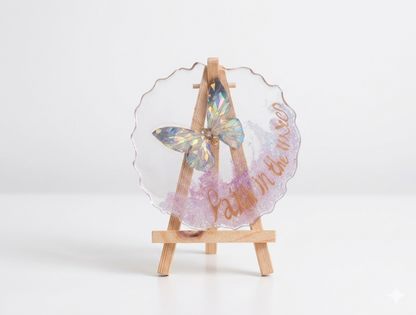 Personalised butterfly desk decor