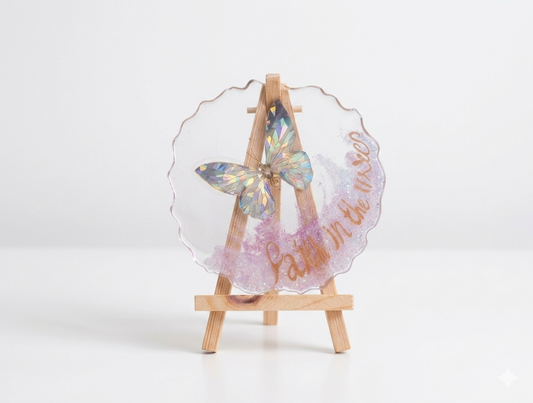 Personalised butterfly desk decor
