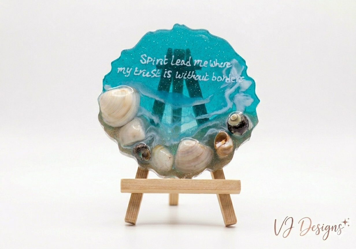 Personalised ocean-themed desk decor