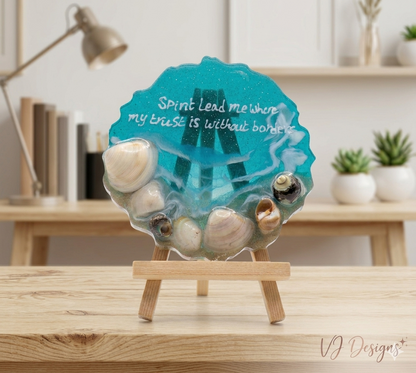 Personalised ocean-themed desk decor