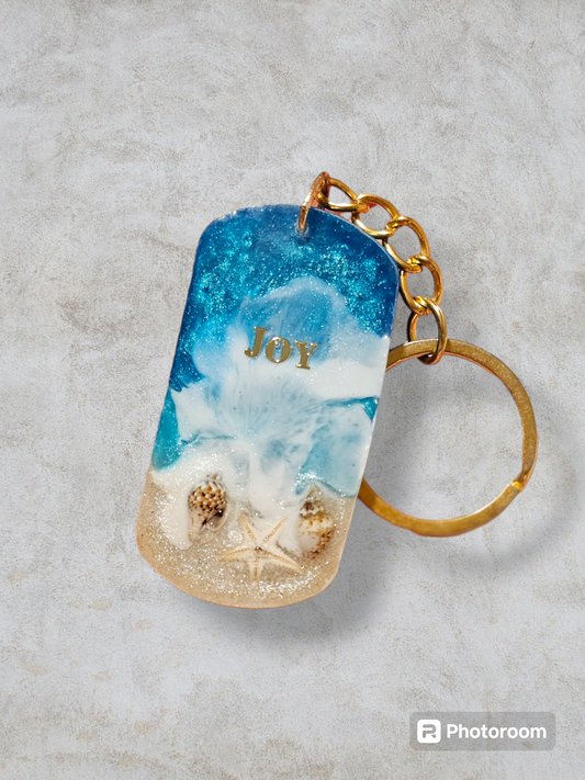 Personalised hand-made Ocean themed keychains