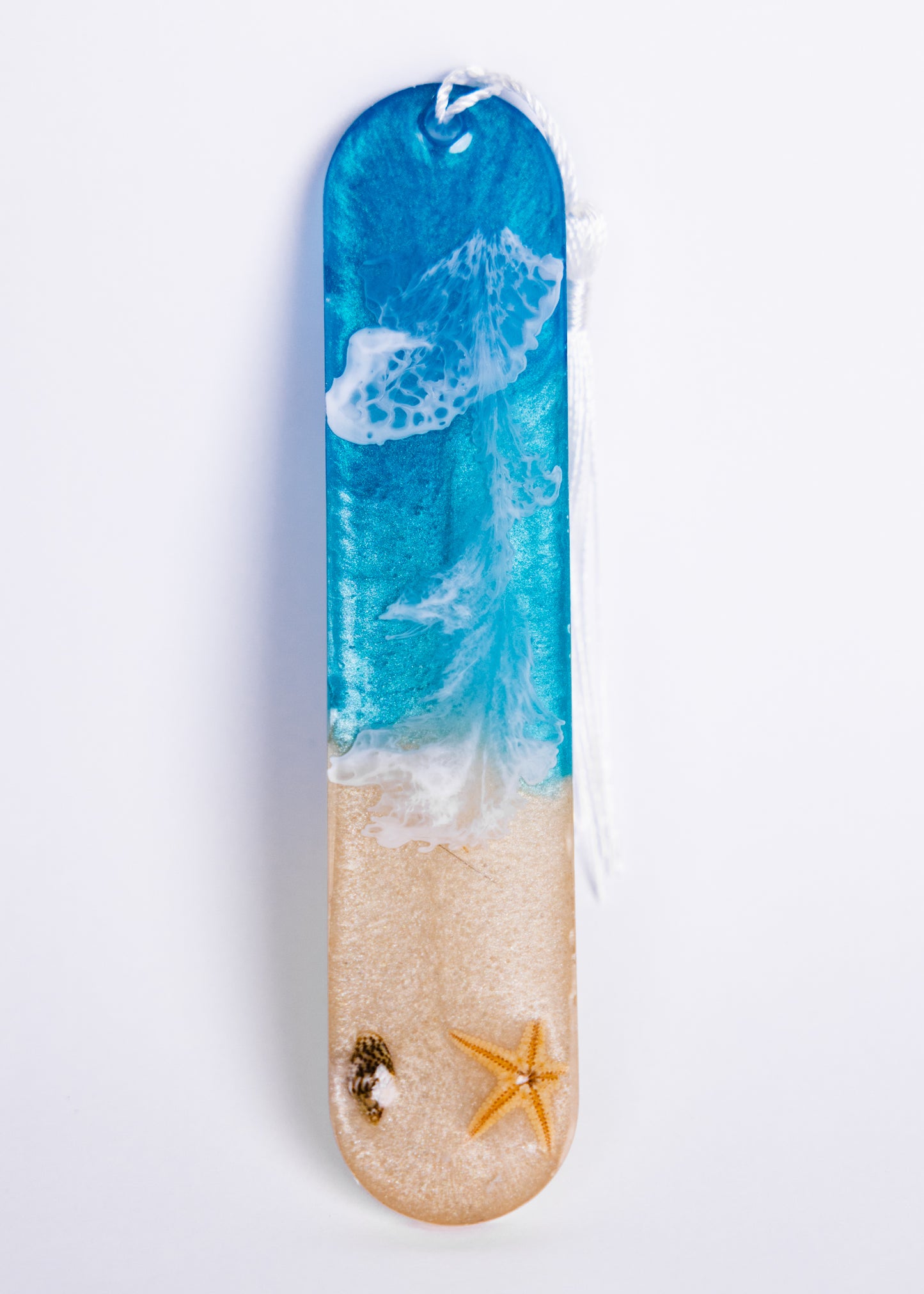 Personalised handmade ocean-themed bookmarks