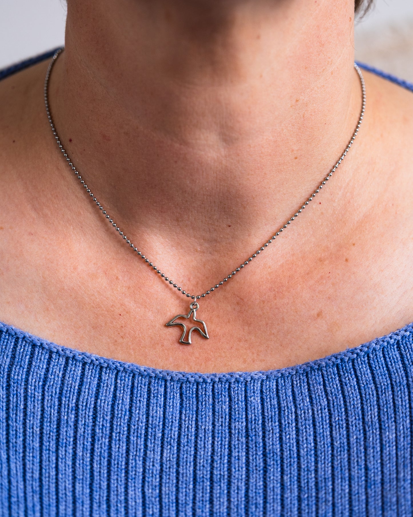 Ensemble de bijoux en acier inoxydable avec colombe 