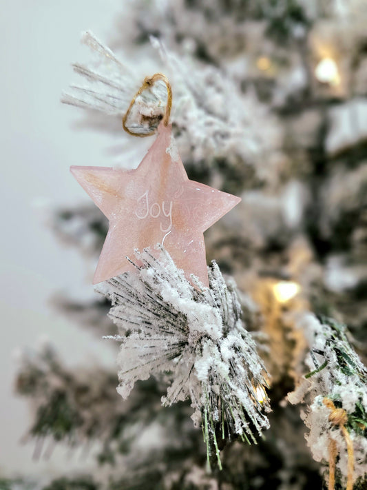 Personalised handcrafted star Christmas ornaments